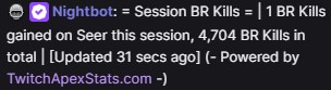Session Legend BR Kills
